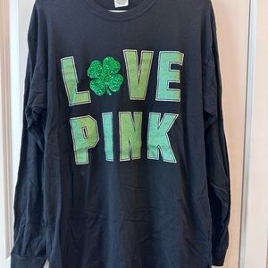 Black and Green PINK Shirt